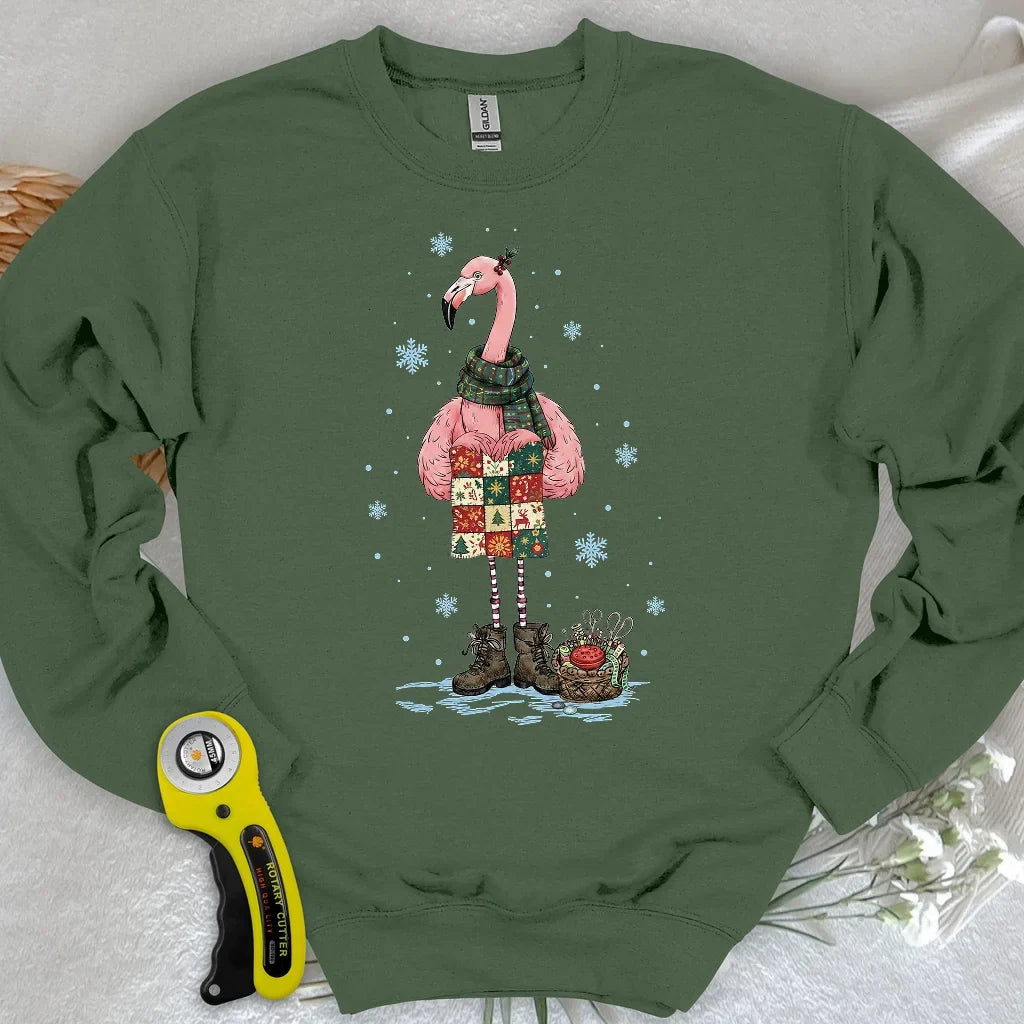 Winter Flamingo Sweatshirt