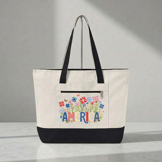 Appliqué America Tote