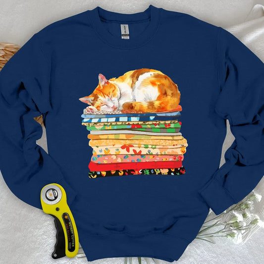 Cat And Fabric Sweatshirt