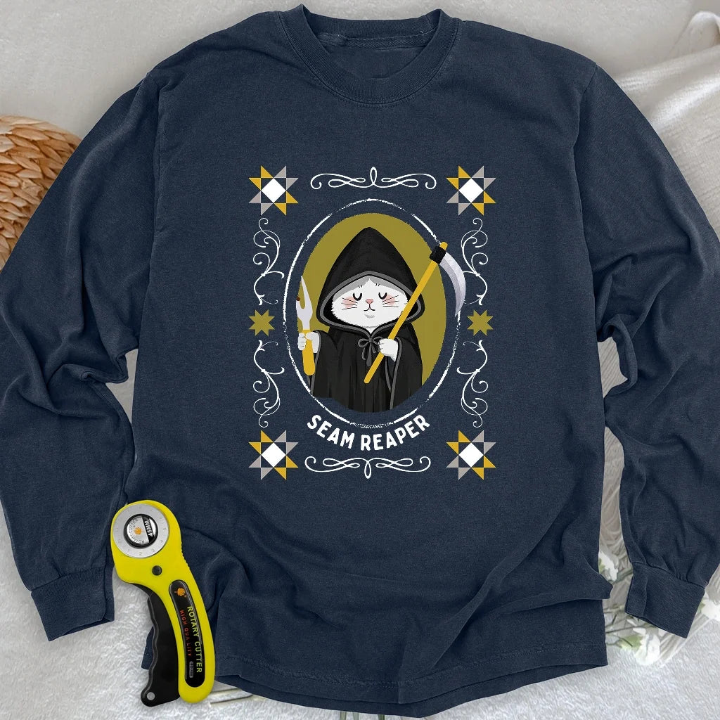 Cat Seam Reaper Long Sleeve T-shirt