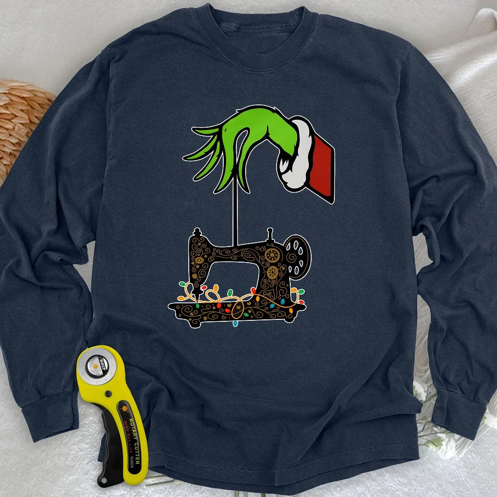 Grinch Stole Stitches Long Sleeve T-shirt