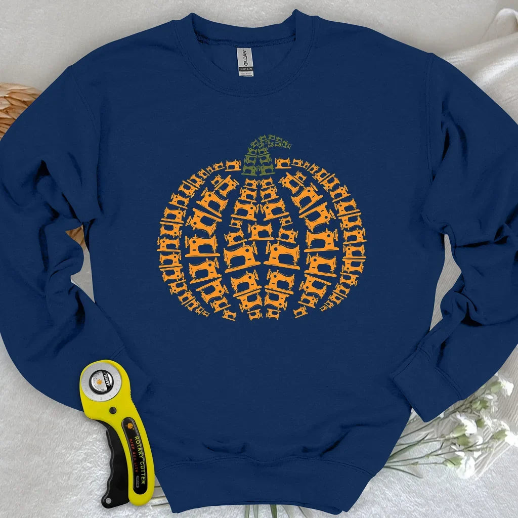 Sewing Machine Pumpkin Sweatshirt