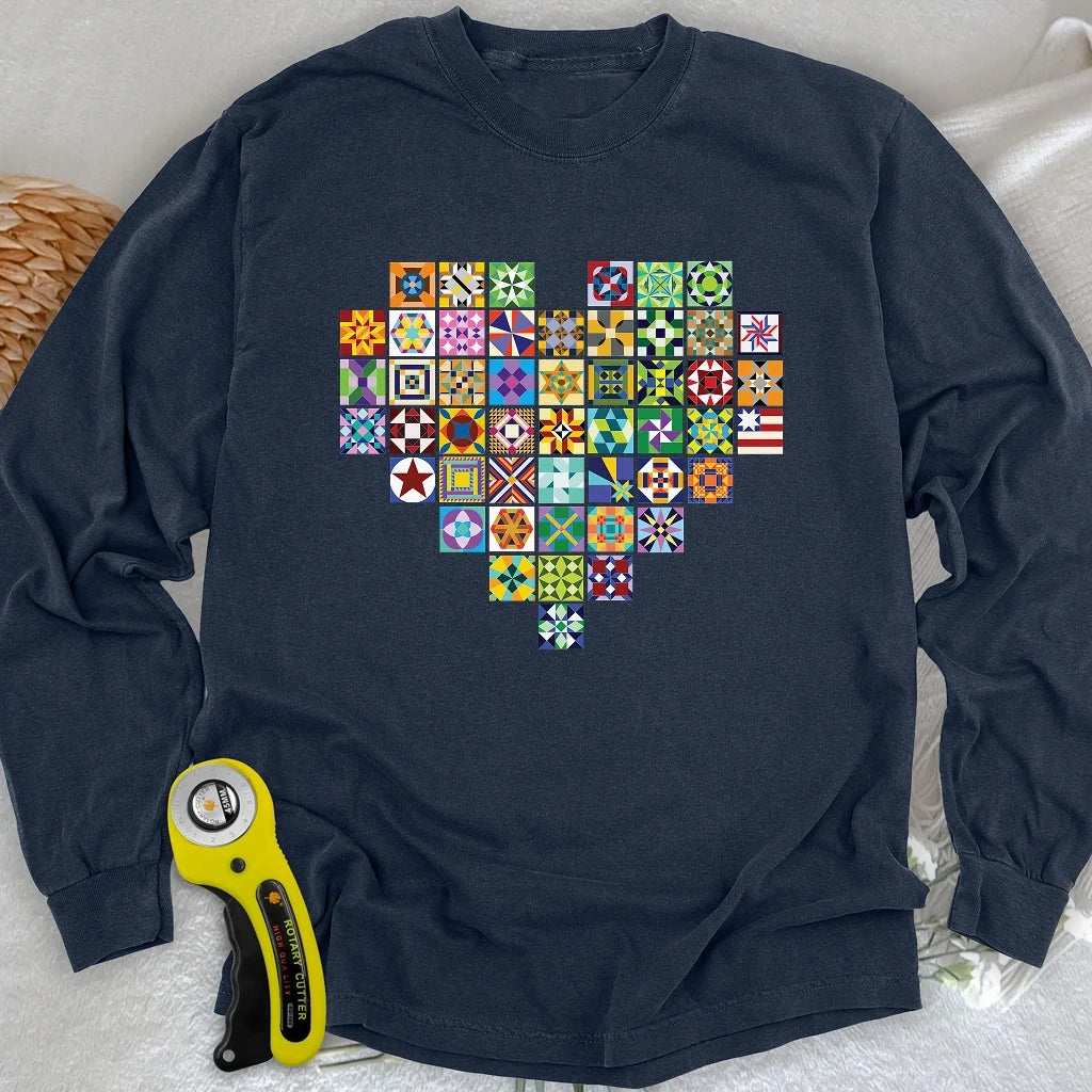 States of quilt Long Sleeve T-shirt