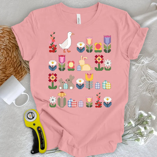 Patchwork Blooms T-shirt