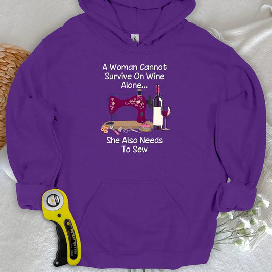 Sewing and Wining Hoodie