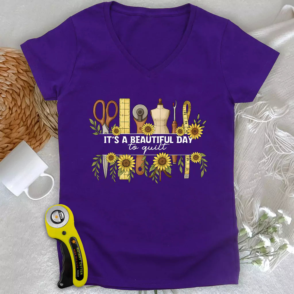 Beautiful day Lady V-neck