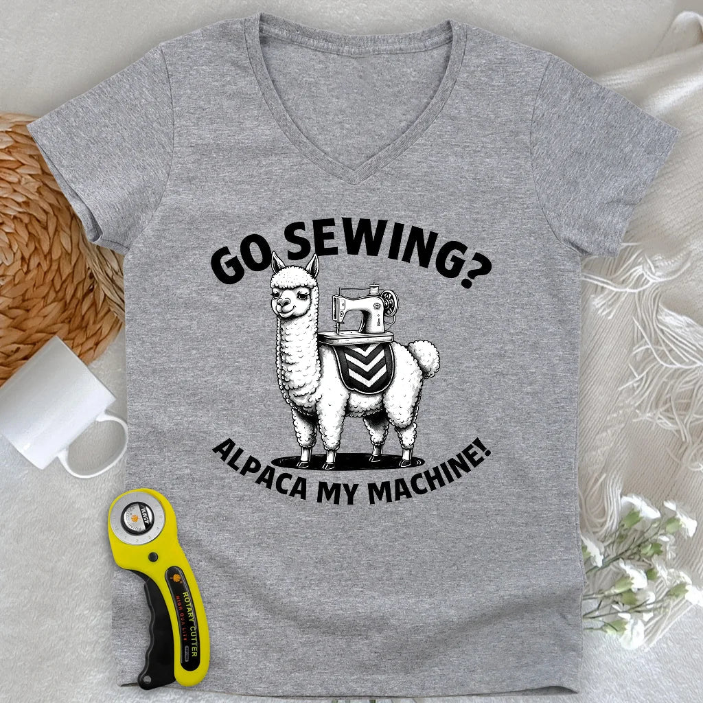 Alpaca Machine Lady V-neck