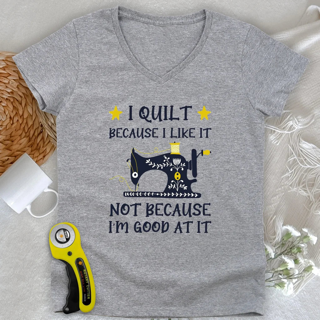 Because I like It Lady V-neck