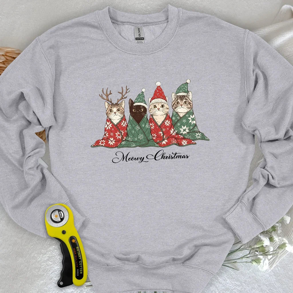 Meowy Christmas Sweatshirt