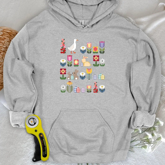 Patchwork Blooms Hoodie
