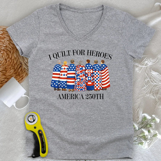 Quilts of Honor Lady V-neck