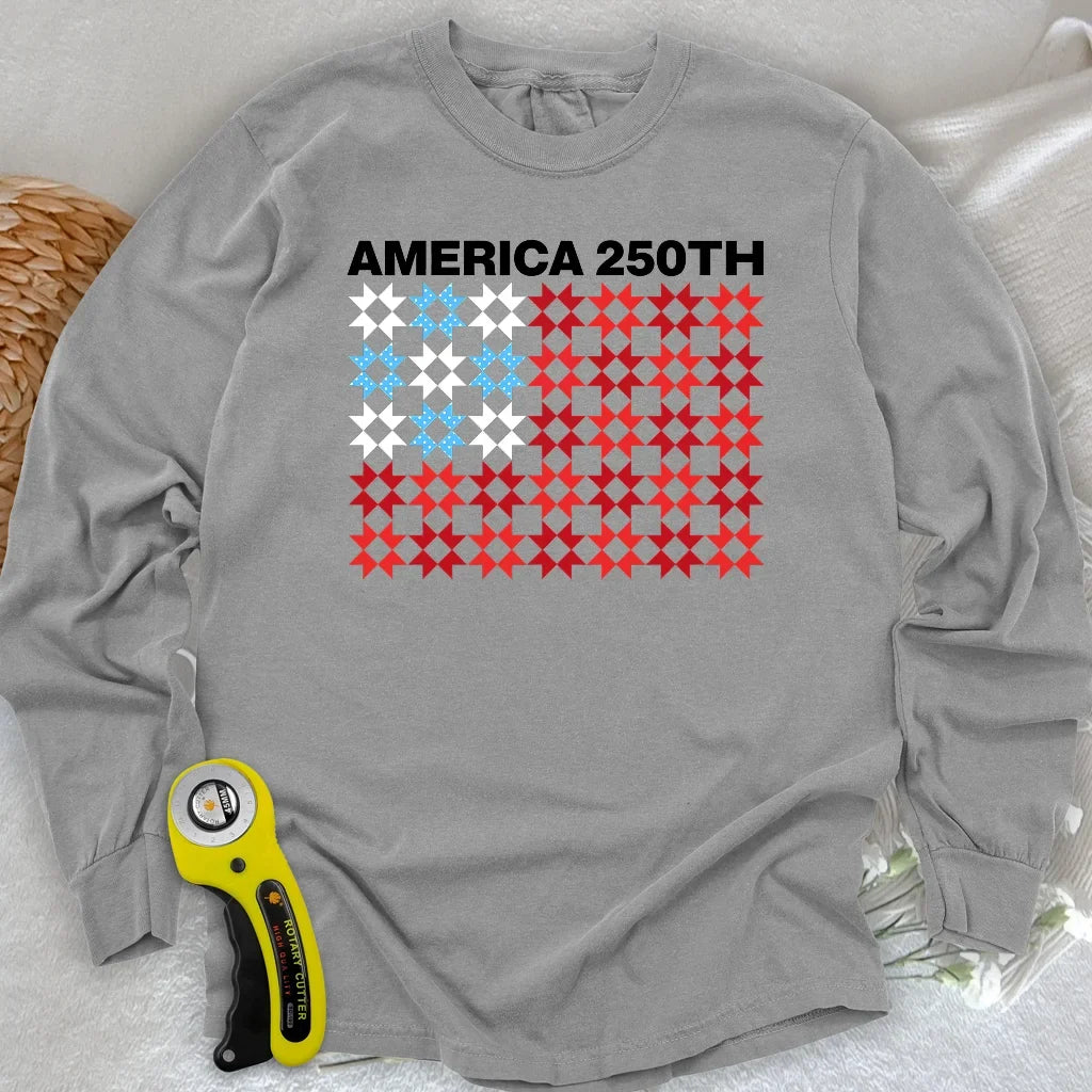 Quilted Tribute Long Sleeve T-shirt
