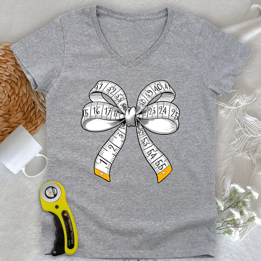 Tailor’s Bow Lady V-neck