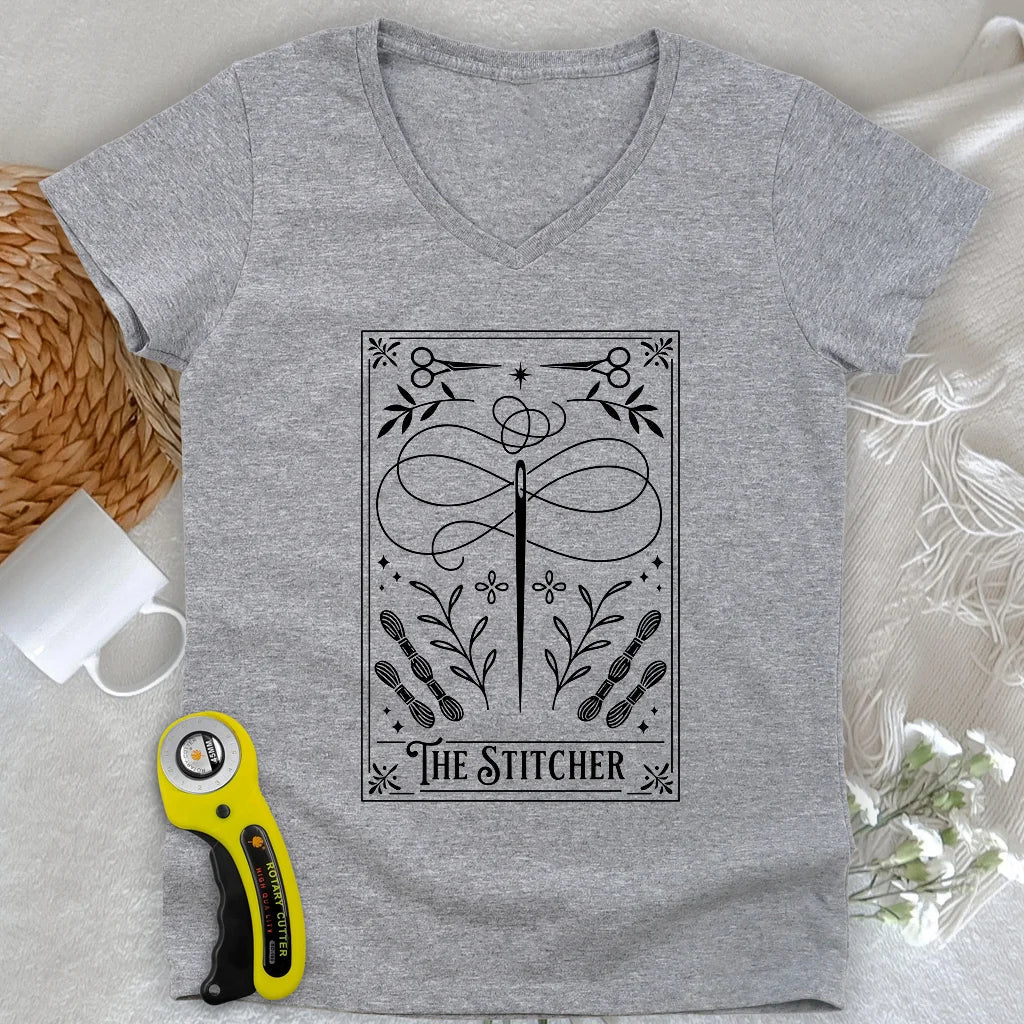 The Stitcher Lady V-neck