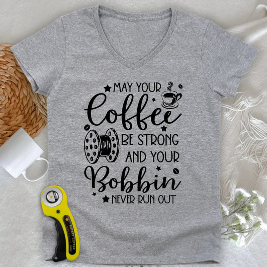 Wish Upon a Bobbin Lady V-neck