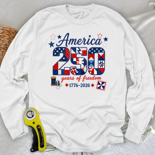 America 250: Pieced With Pride Long Sleeve T-shirt
