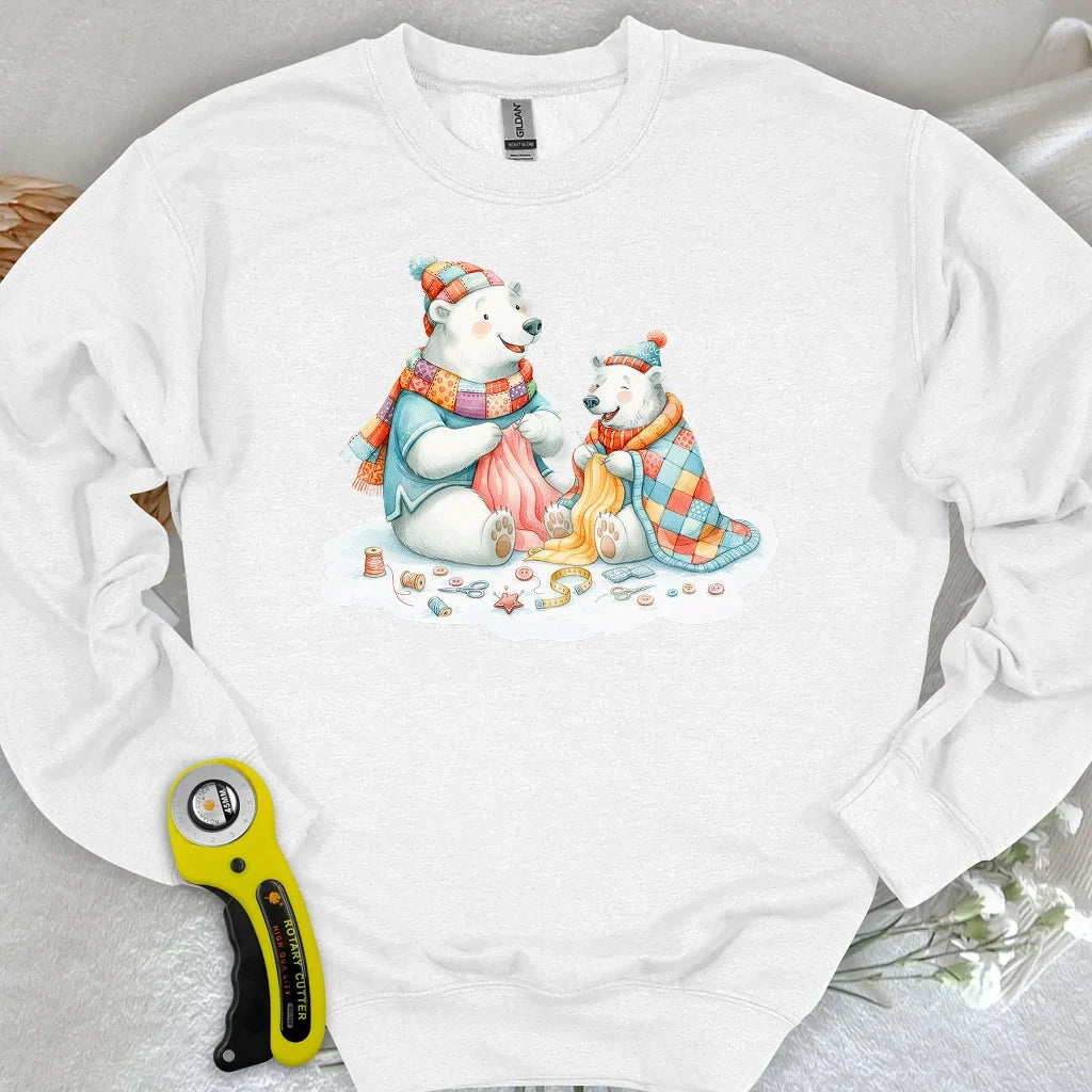 Beary Quilt Time Sweatshirt