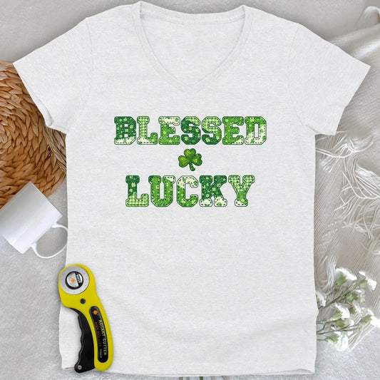 Blessed Lucky Lady V-neck