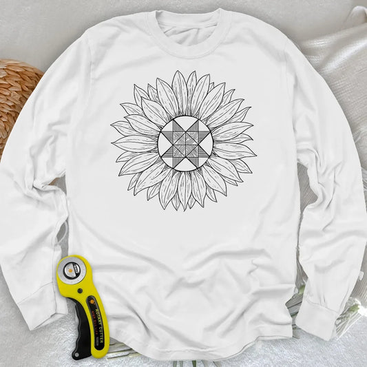 Block Sunflower Long Sleeve T-shirt