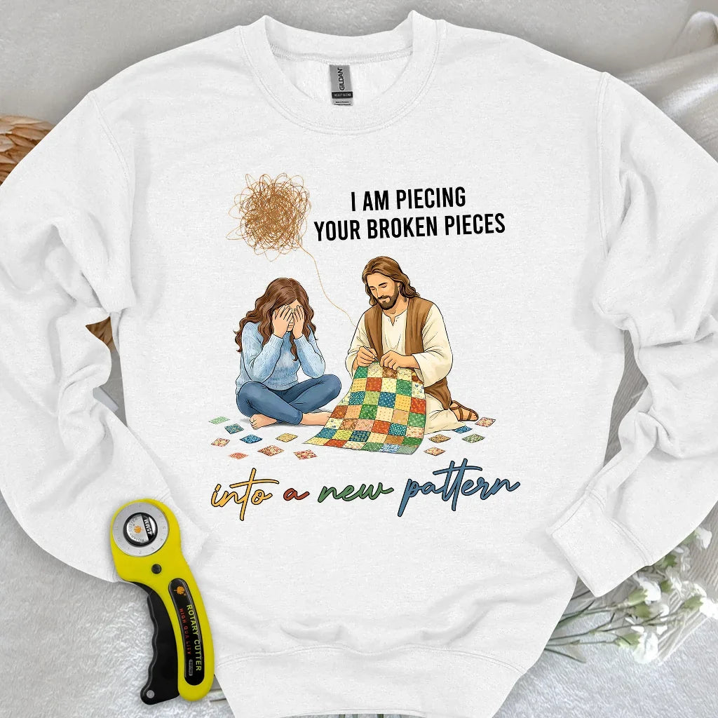 God Piecing Broken Pieces Sweatshirt