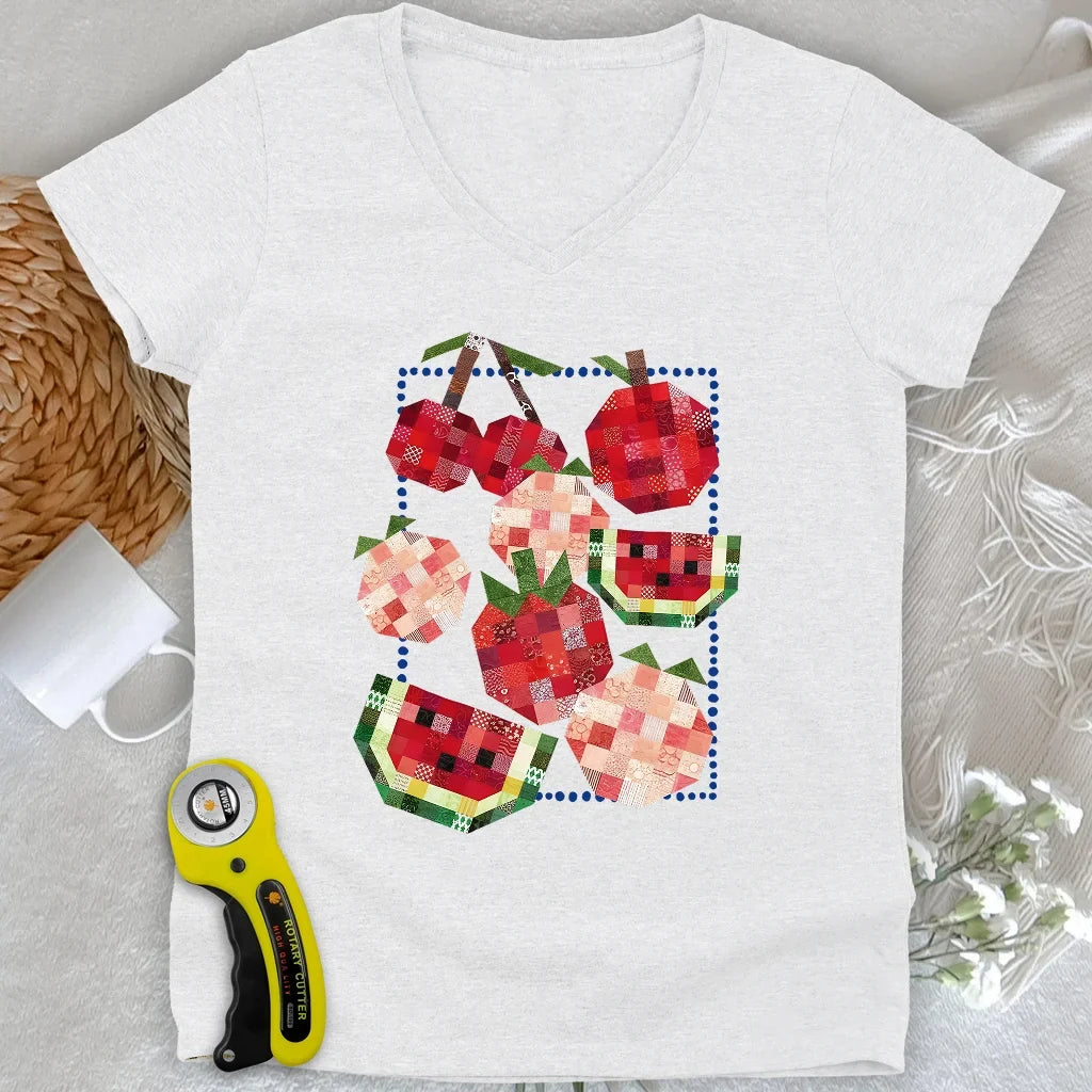 Harvest of Stitches Lady V-neck