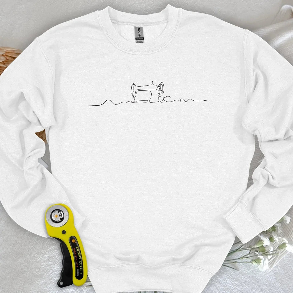 Minimalist Sewing Machine Sweatshirt