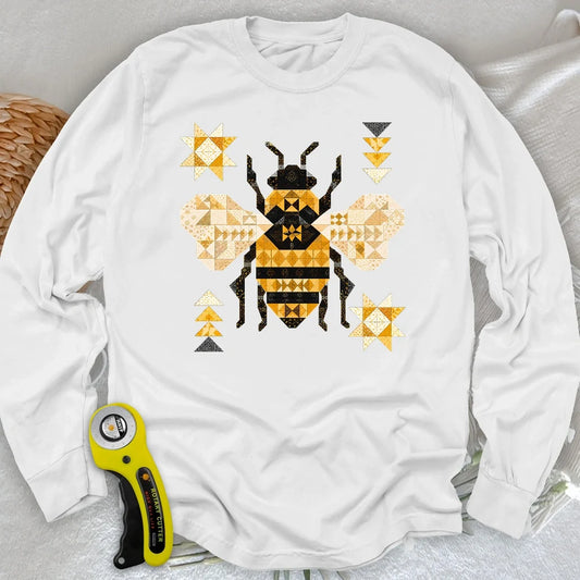 Patchwork Bee Long Sleeve T-shirt