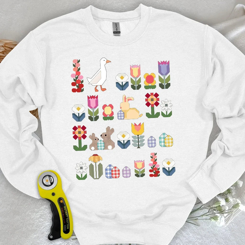 Patchwork Blooms Sweatshirt