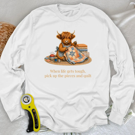 Pieces and Quilt Long Sleeve T-shirt