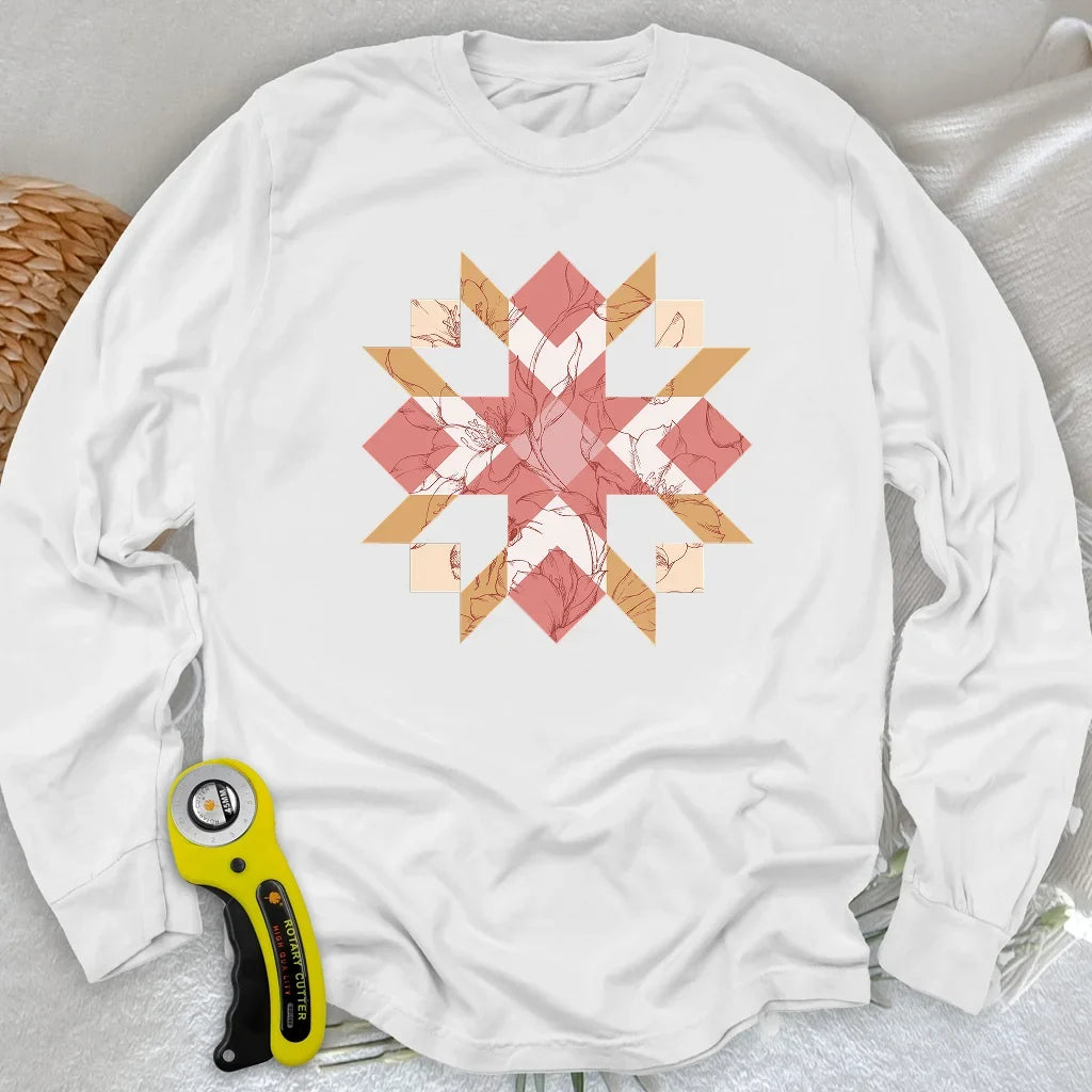 Quilted Botanica Long Sleeve T-shirt