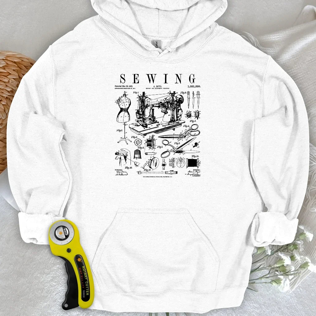 Sewing Tools Pattern Hoodie
