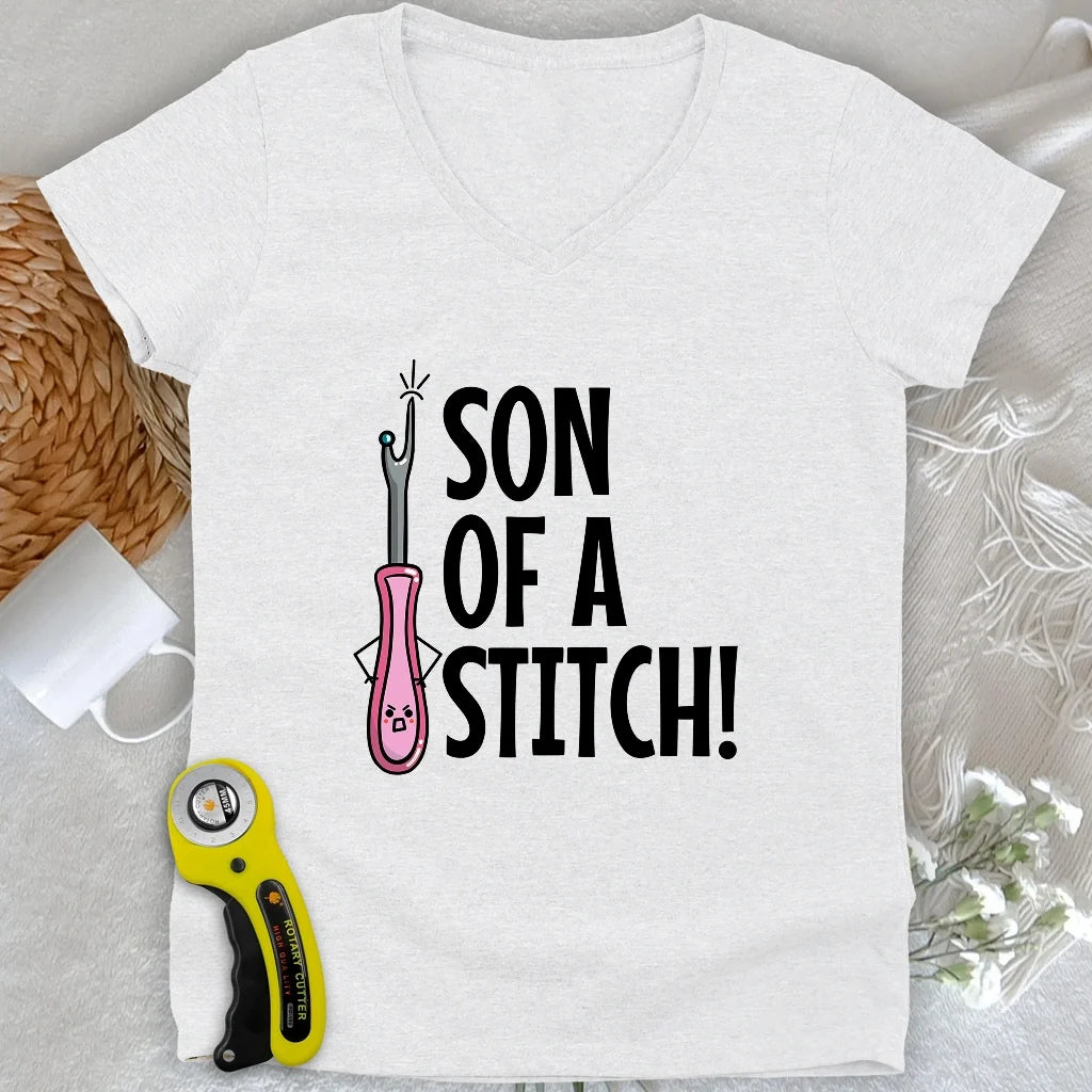 Son Of A Stitch Lady V-neck