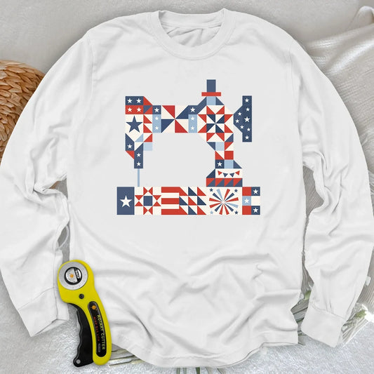 Stars & Stitches Sewing Long Sleeve T-shirt