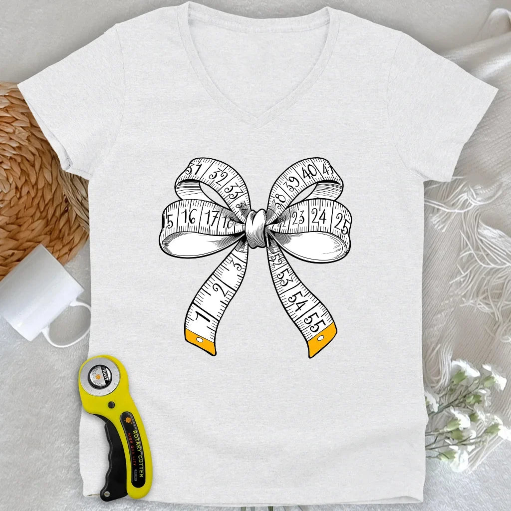 Tailor’s Bow Lady V-neck