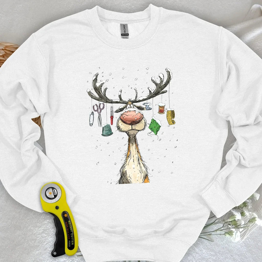 The Reindeer Quilter Sweatshirt