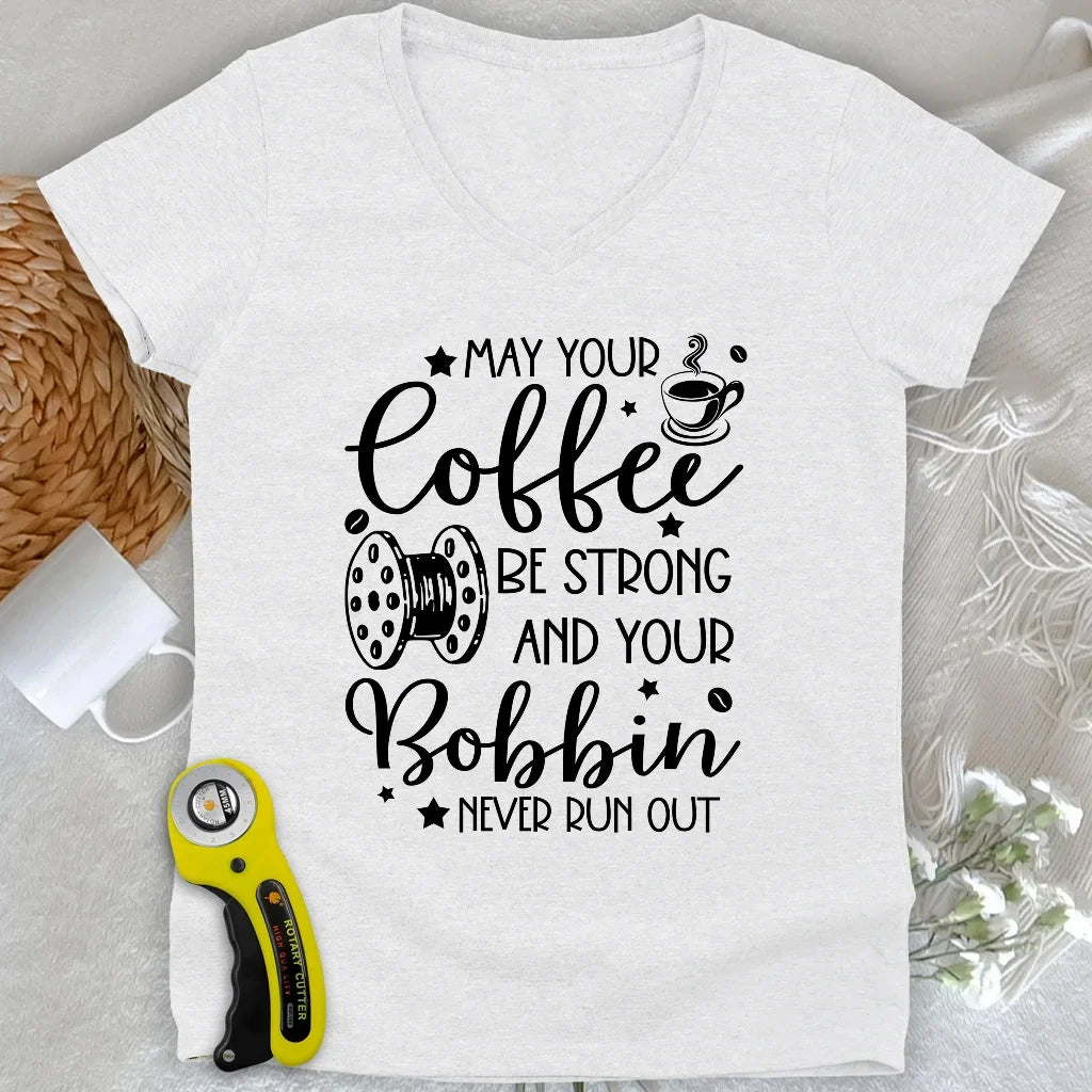 Wish Upon a Bobbin Lady V-neck