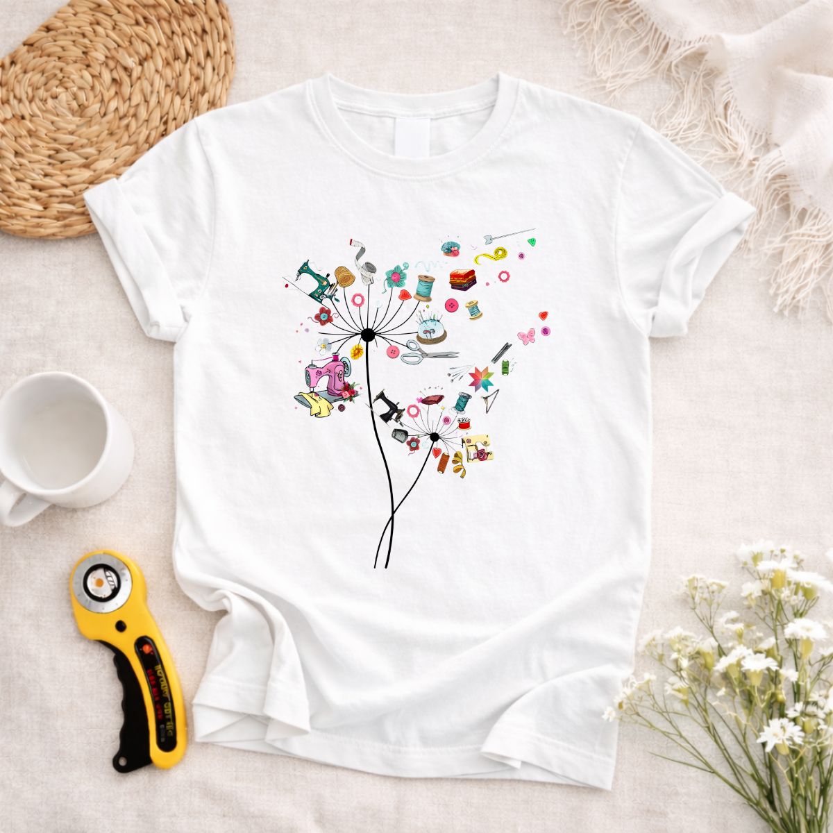 Dandelion Sewing Tools T-Shirt