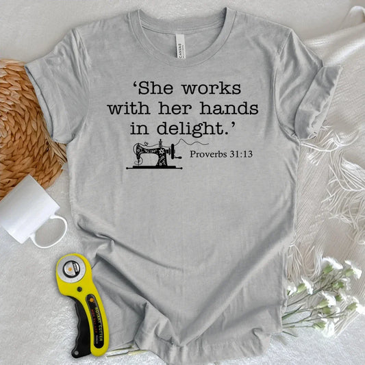 Sewing In Bible T-shirt