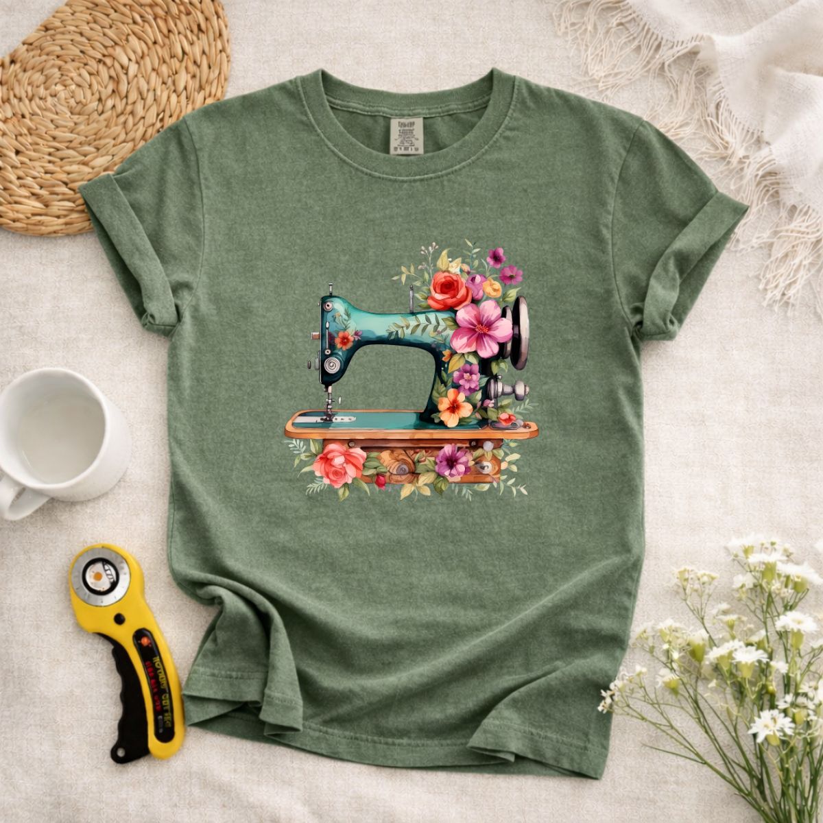 Sewing Machine Art T-Shirt