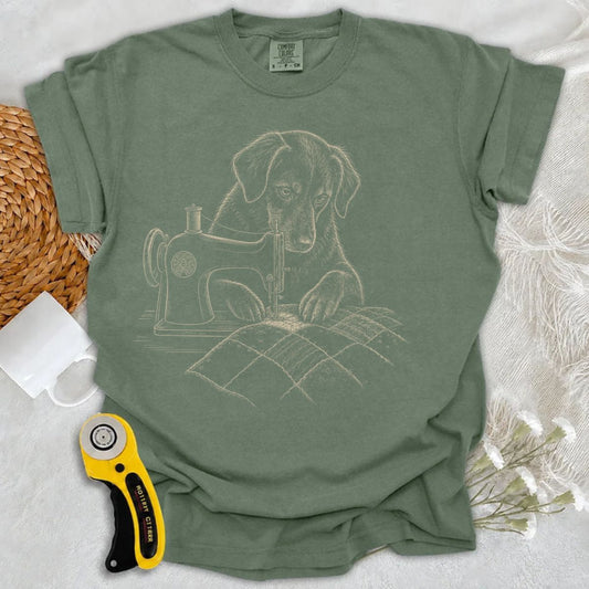 Comfort Colors Dog Sewing Art T-shirt