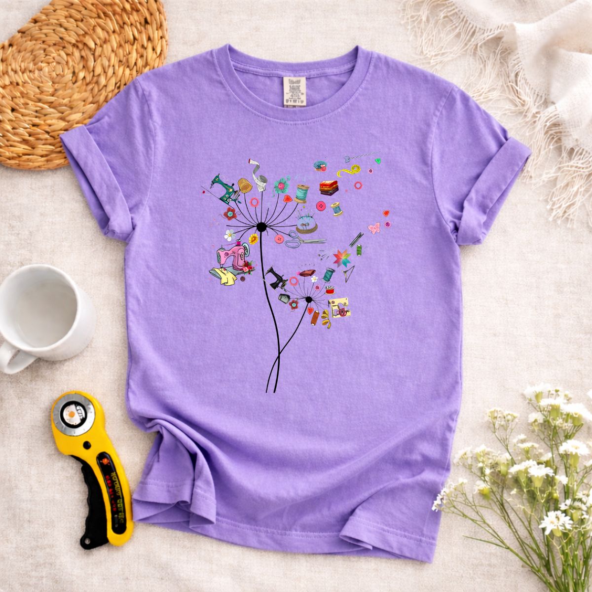 Dandelion Sewing Tools T-Shirt