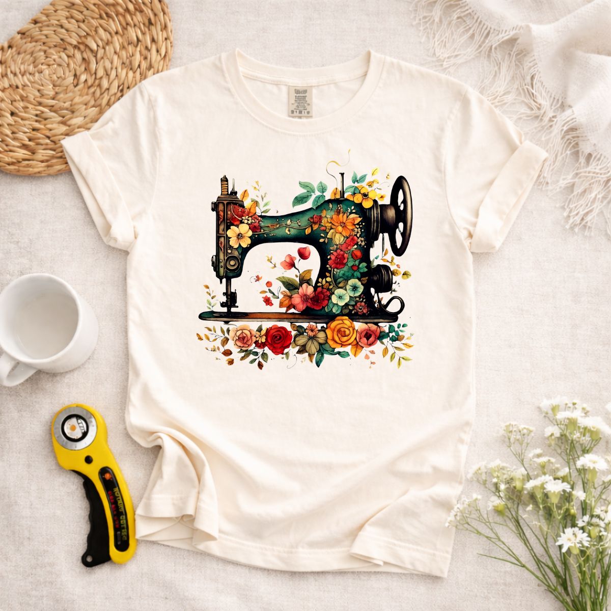 Sewing Machine Art T-Shirt