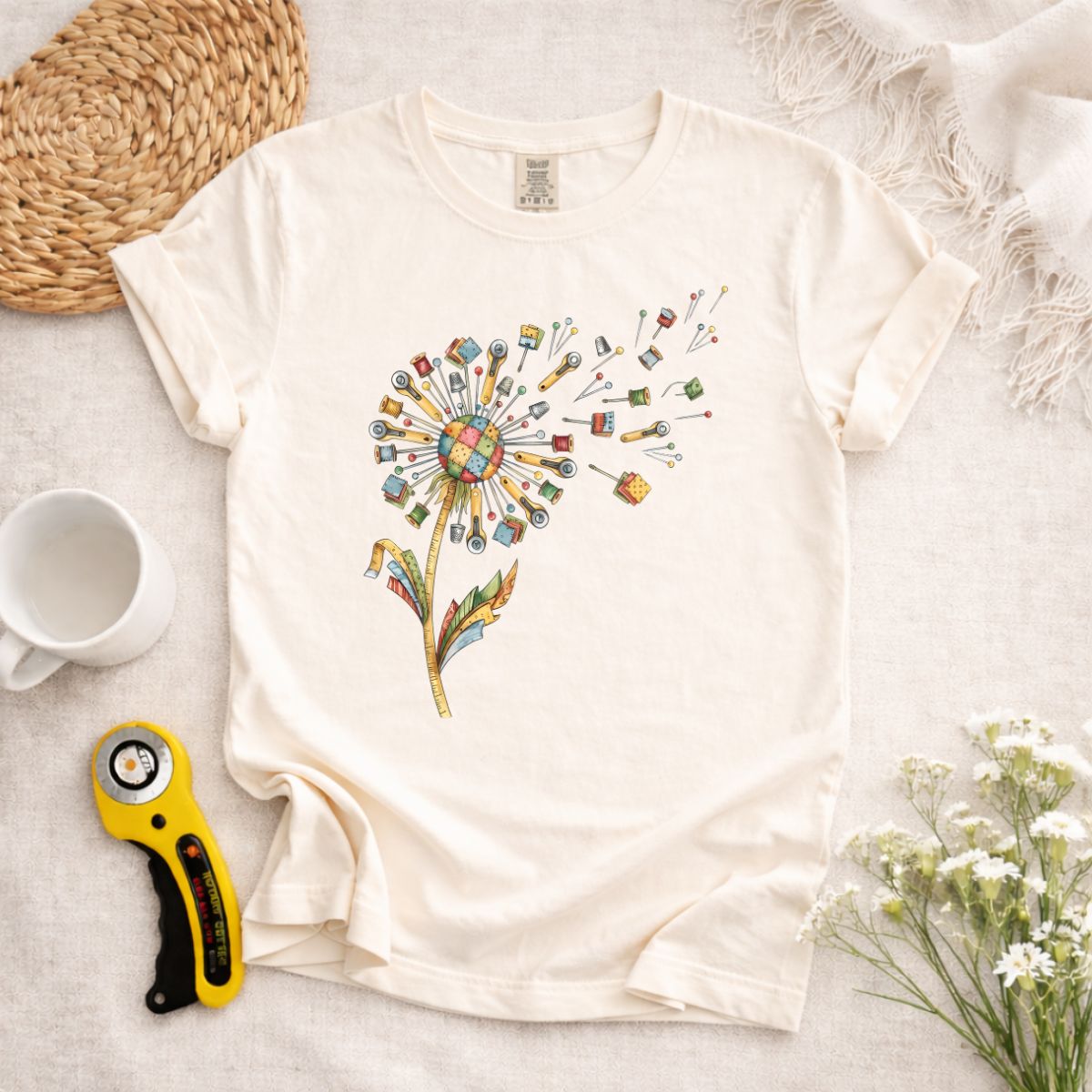 Dandelion and Sewing T-Shirt