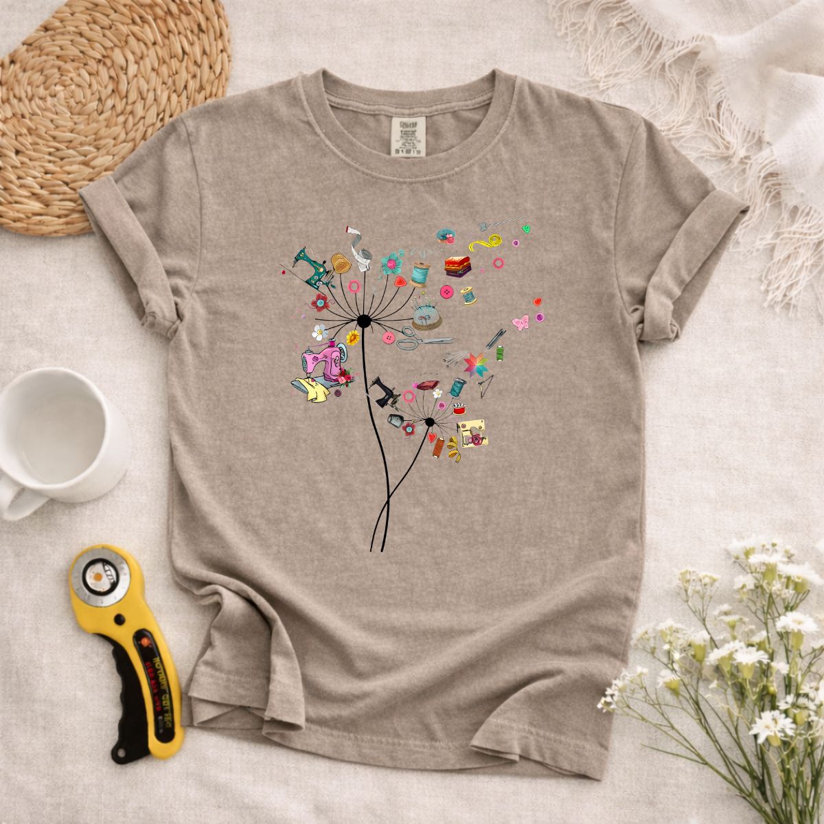 Dandelion Sewing Tools T-Shirt
