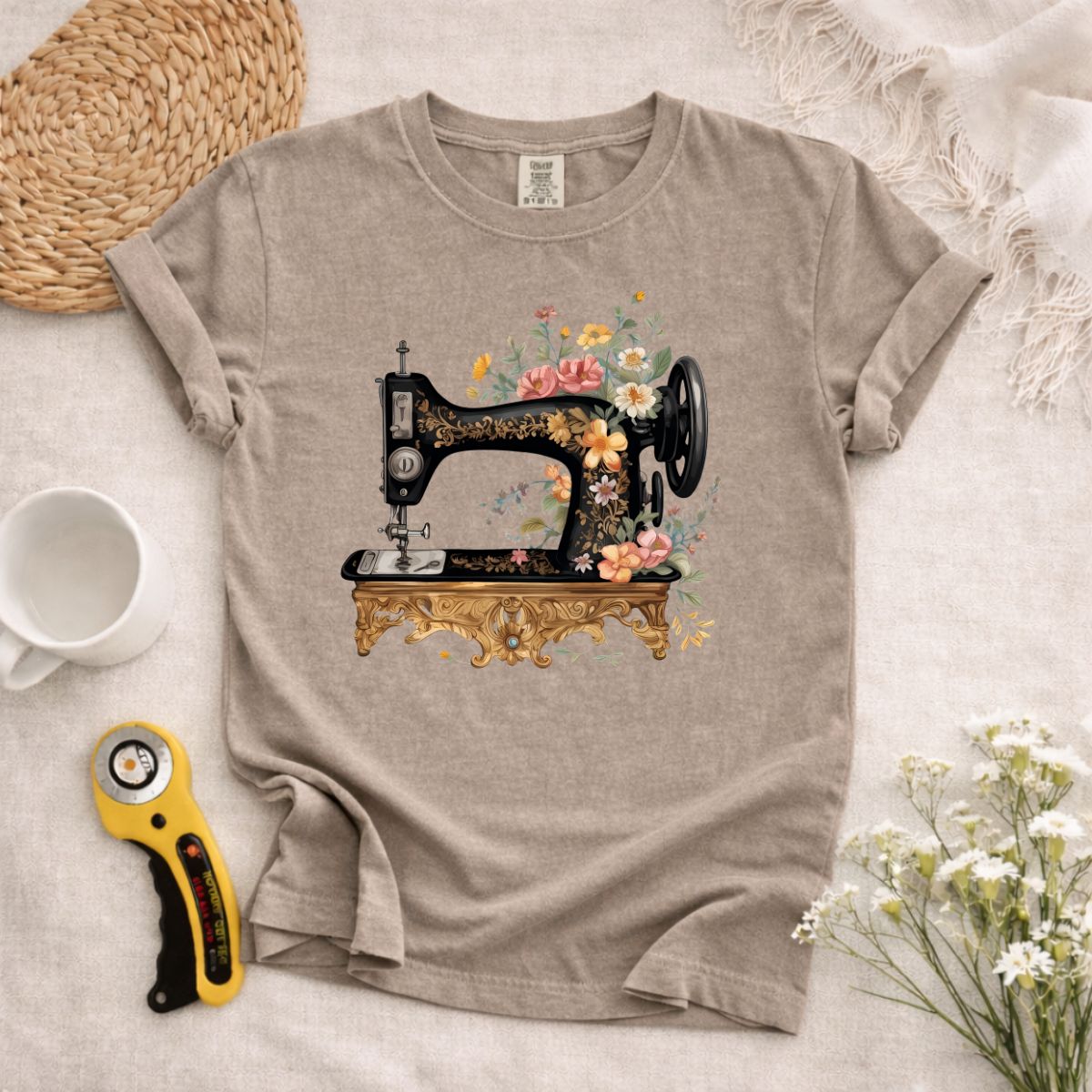 Sewing Machine Art T-Shirt