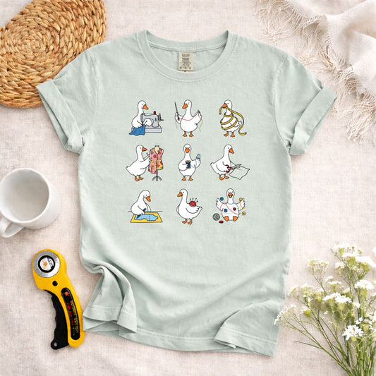 Funny Sewing Goose T-Shirt