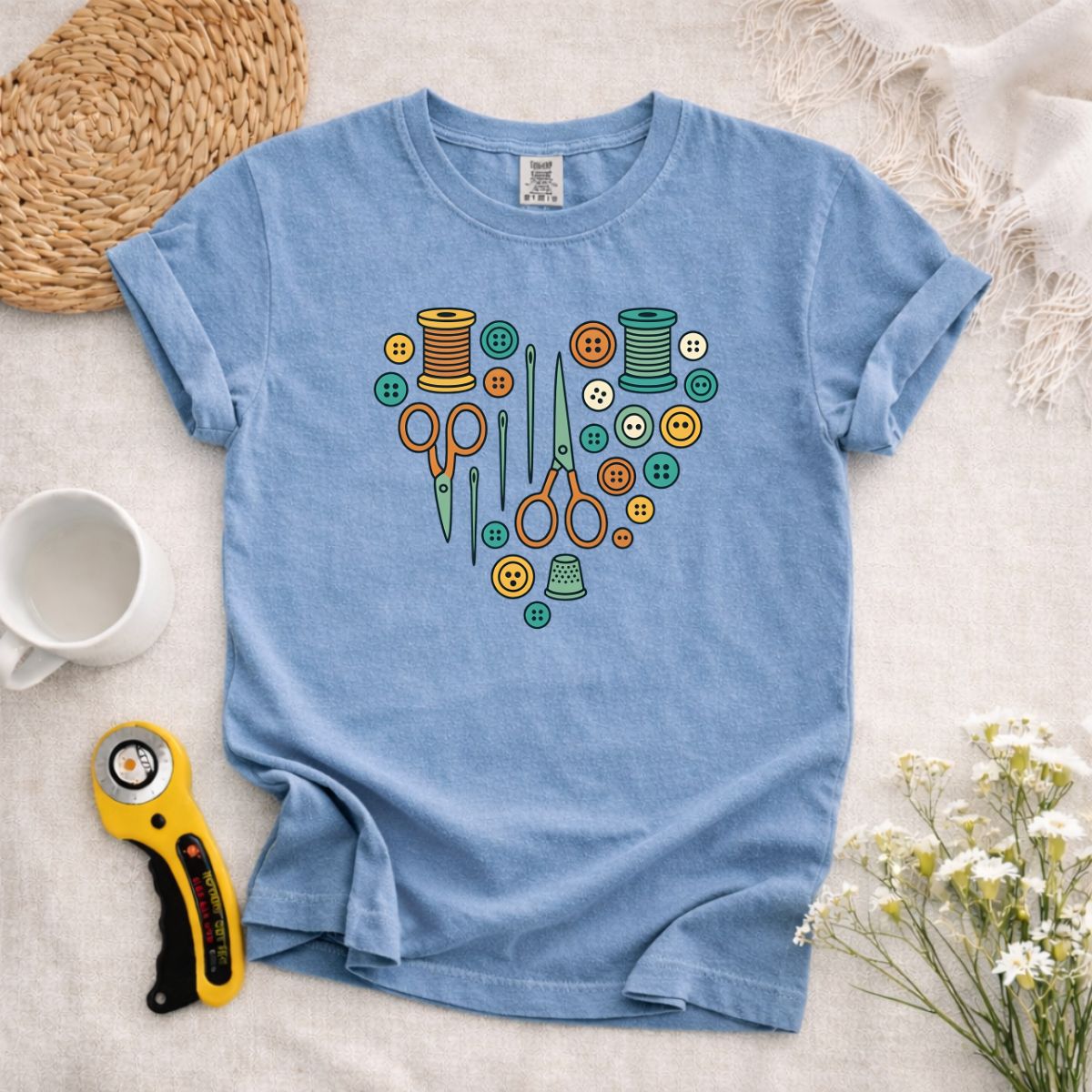 Sewing Tools Heart T-Shirt