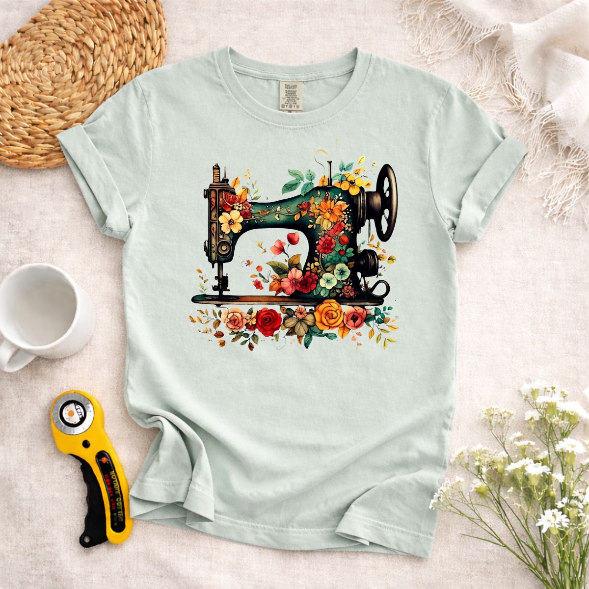 Sewing Machine Art T-Shirt