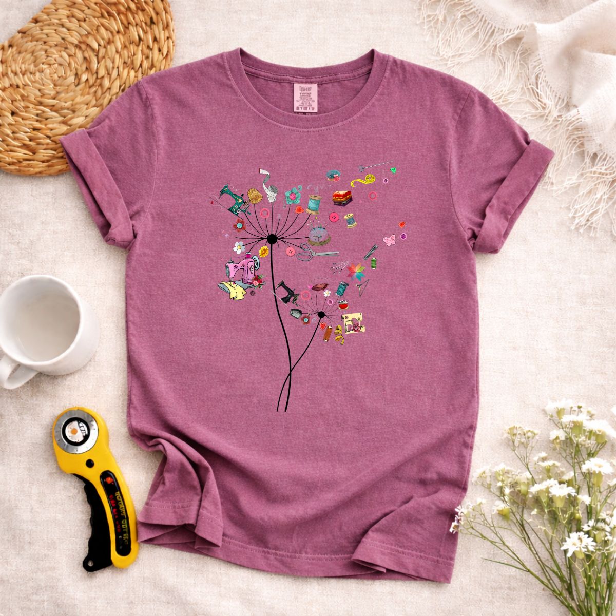 Dandelion Sewing Tools T-Shirt