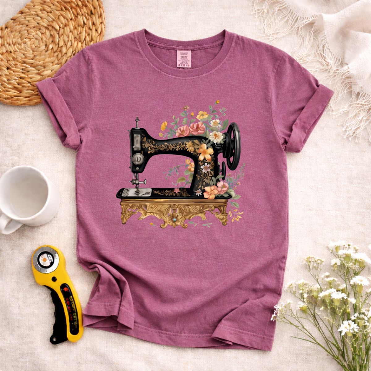 Sewing Machine Art T-Shirt